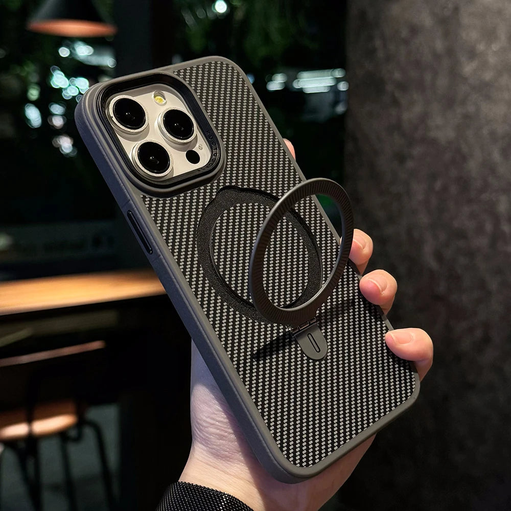 Carbon fibre magnetic stand holder case - product image