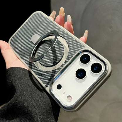 Carbon fibre texture magnetic stand case - product image