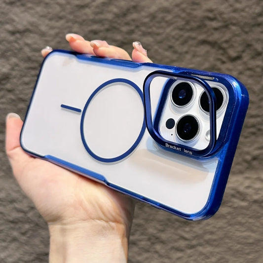 Clear magnetic armor fold lens stand holder case - product image