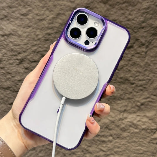 Clear magnetic armor fold lens stand holder case - product image