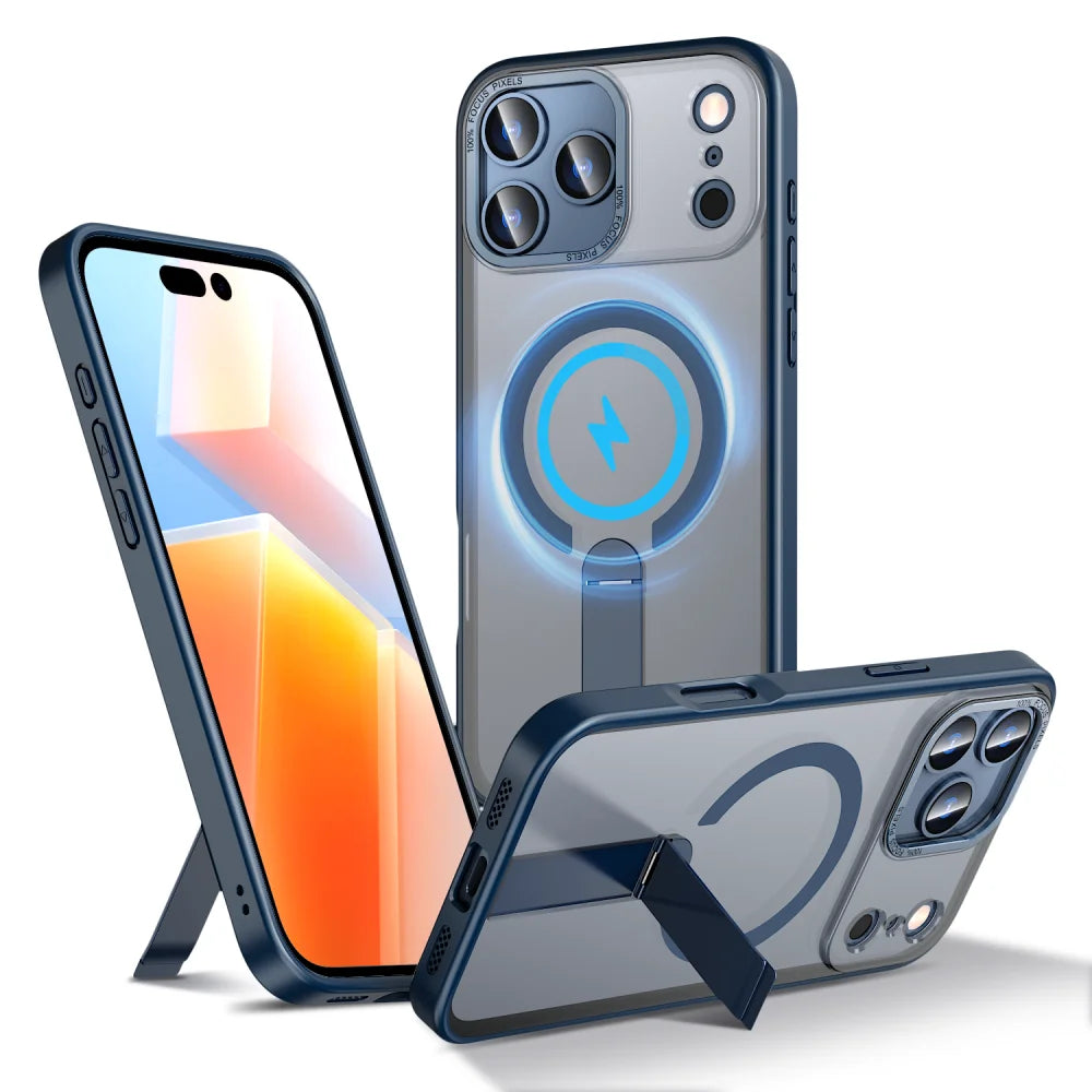 Clear magnetic metal bracket holder camera protection case - product image