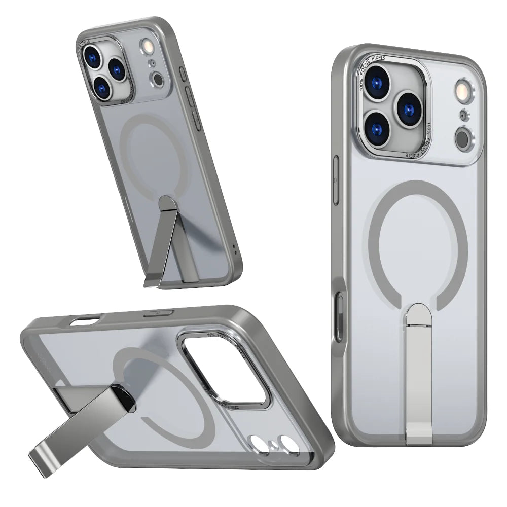 Clear magnetic metal bracket holder camera protection case - product image