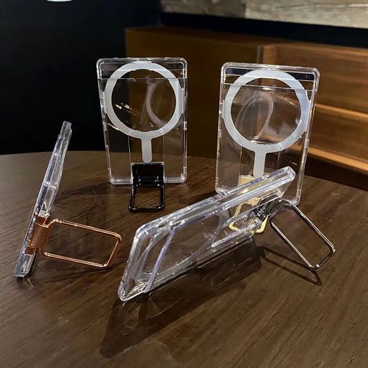 Clear magnetic wallet card holder case - product image