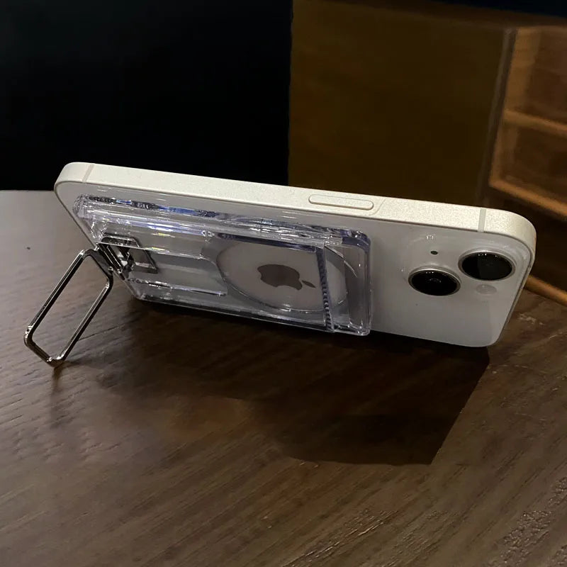 Clear magnetic wallet card holder case - product image