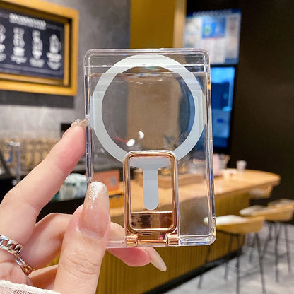 Clear magnetic wallet card holder case - product image