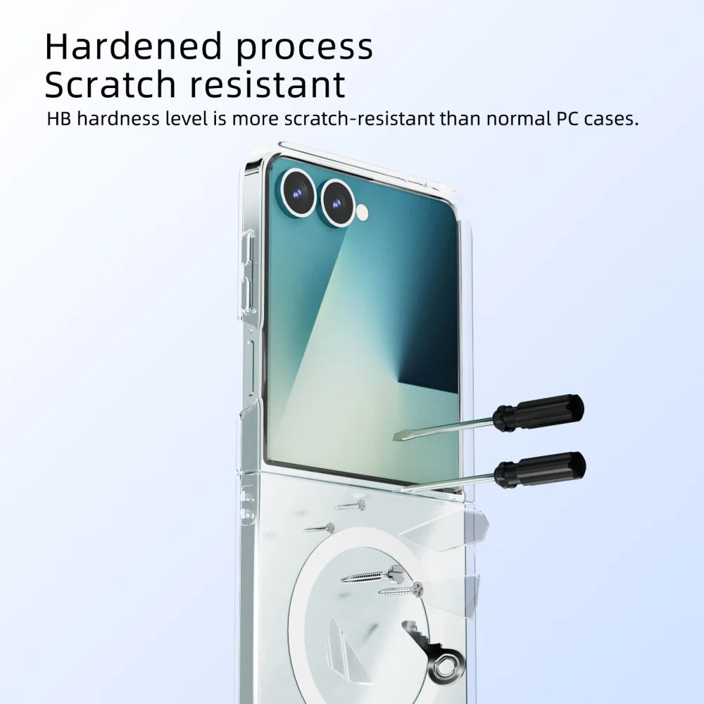 Clear magnetic wireless charging case - product image