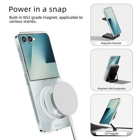 Clear magnetic wireless charging case - product image