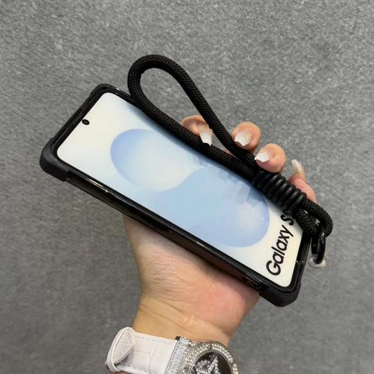 Clear magnetic wrist strap shockproof phone case samsung - product image