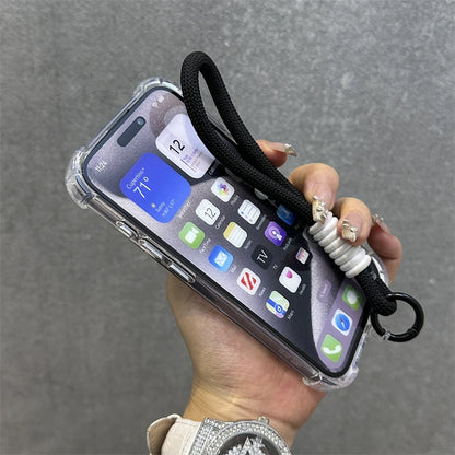 Clear magnetic wrist strap wireless charge shockproof case - product image