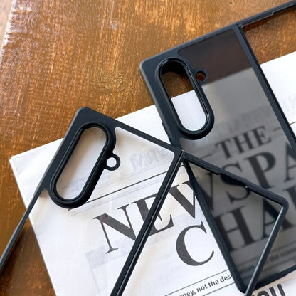 Clear shockproof hard acrylic phone case samsung z fold - product image