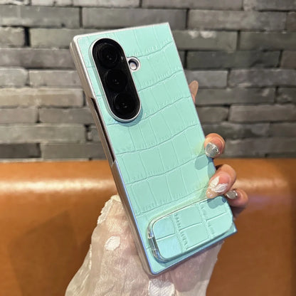 Crocodile pattern leather shockproof case galaxy z fold - product image