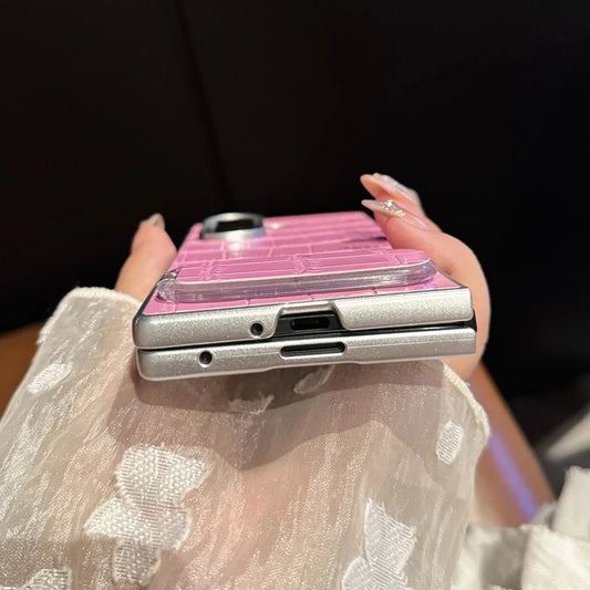 Crocodile pattern leather shockproof case galaxy z fold - product image