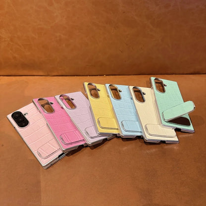 Crocodile pattern leather shockproof case galaxy z fold - product image