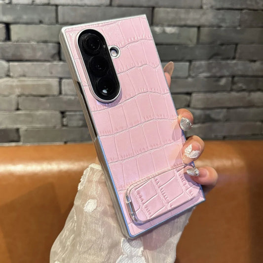 Crocodile pattern leather shockproof case galaxy z fold - product image