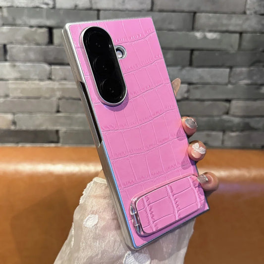 Crocodile pattern leather shockproof case galaxy z fold - product image