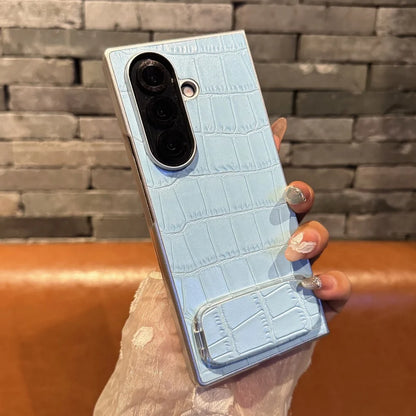 Crocodile pattern leather shockproof case galaxy z fold - product image