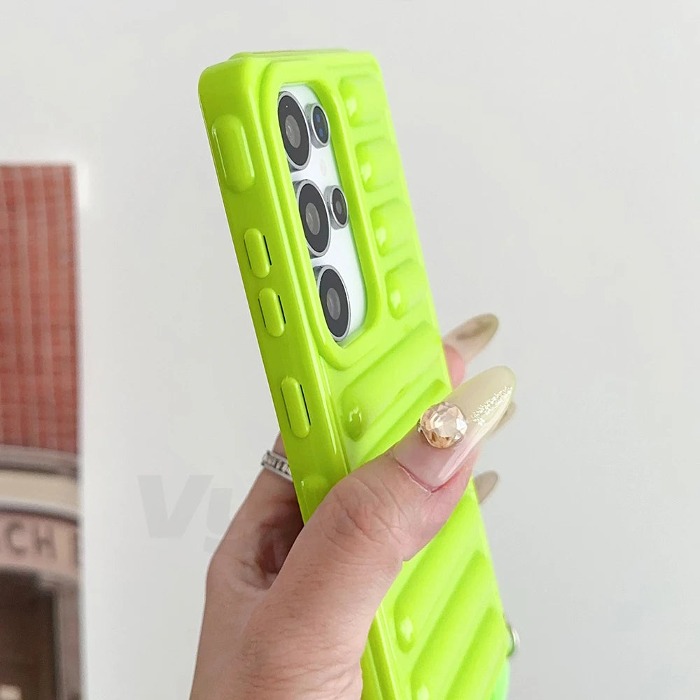 Crossbody lanyard air cushion shockproof soft silicone case samsung - product image