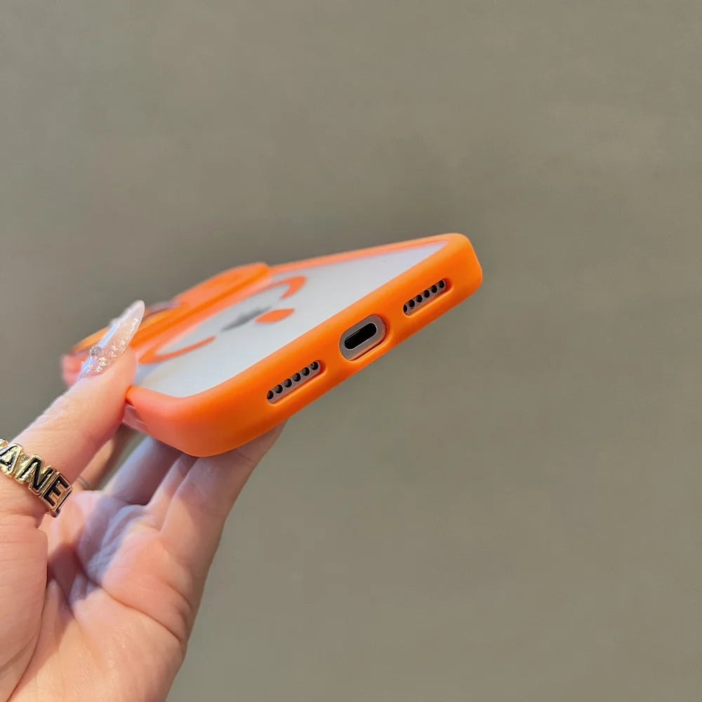 Crystal acrylic magnetic wireless charging shockproof phone case iphone - product image