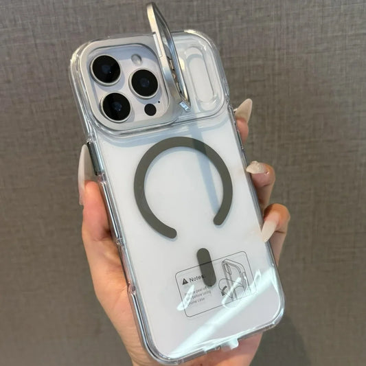 Crystal clear magnetic magsafe shockproof case - product image