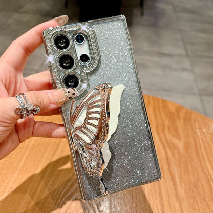 Diamond bling glitter butterfly stand soft case samsung - product image