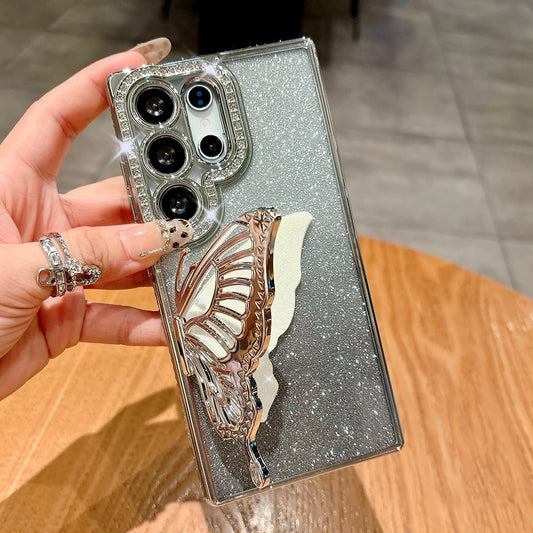 Diamond bling glitter butterfly stand soft case samsung - product image