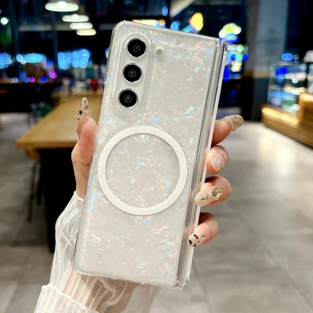 Dreamy shell pattern magnetic ultra thin shockproof bumper case - product image