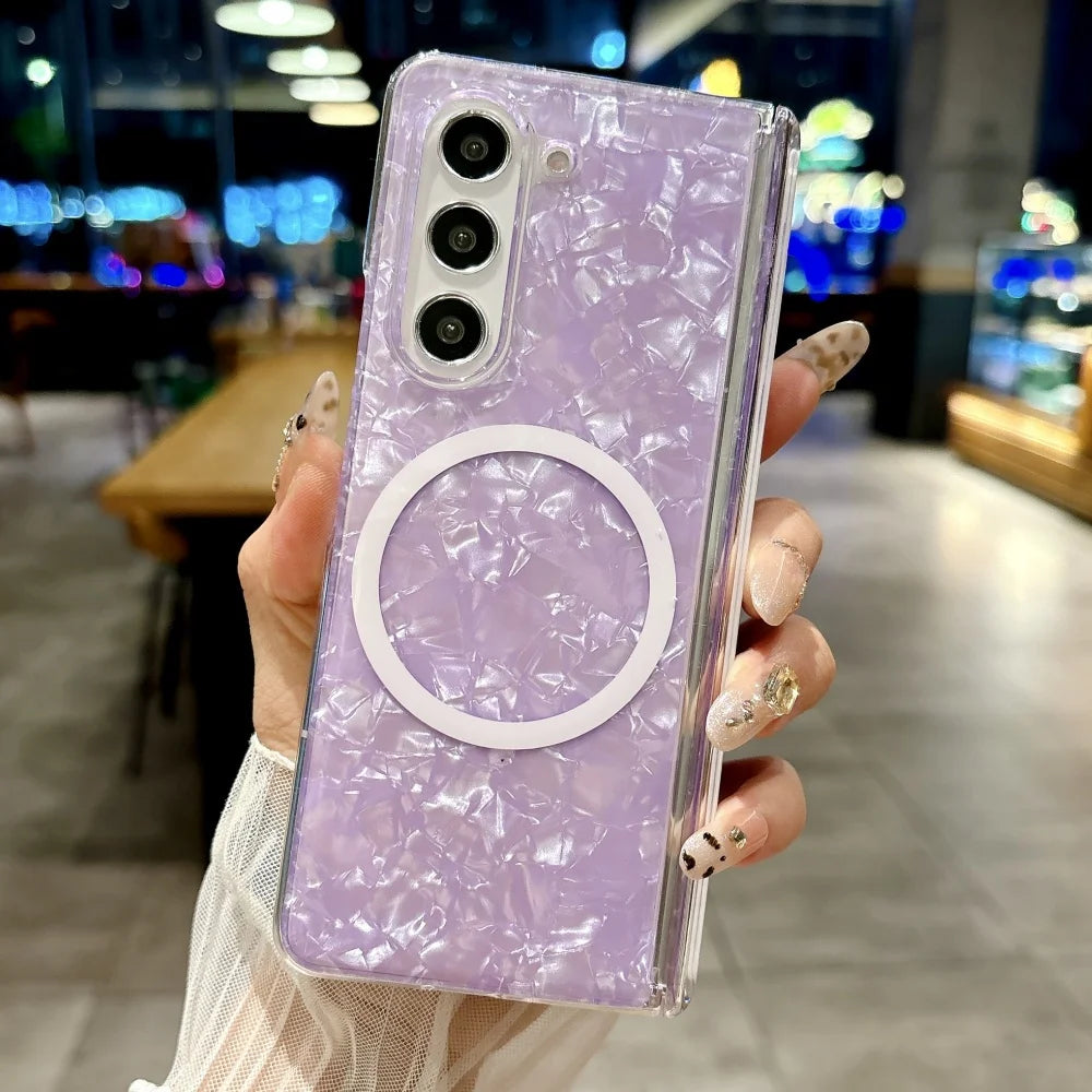 Dreamy shell pattern magnetic ultra thin shockproof bumper case - product image