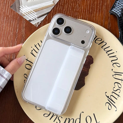 Elastic silicone wristband soft transparent matte phone case iphone - product image