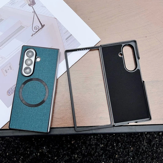 Fabric cloth magnetic wireless charging case samsung z fold - product image