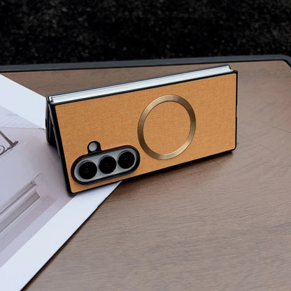 Fabric cloth magnetic wireless charging case samsung z fold - product image