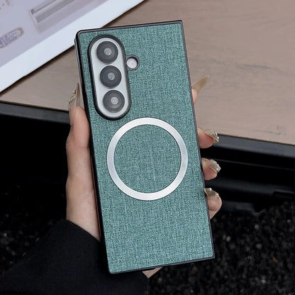 Fabric cloth magnetic wireless charging case samsung z fold - product image