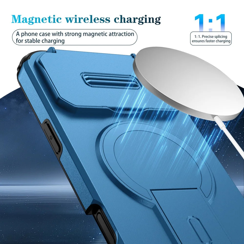 Flip magnetic stand camera protection case - product image