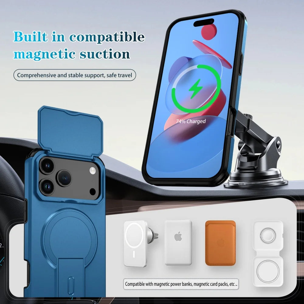 Flip magnetic stand camera protection case - product image