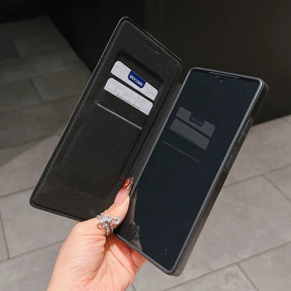 Flip wallet card slot leather magnetic stand holder case - product image