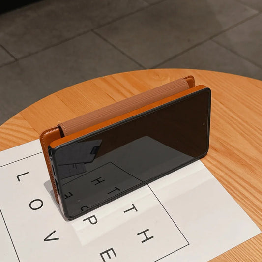 Flip wallet card slot leather magnetic stand holder case - product image