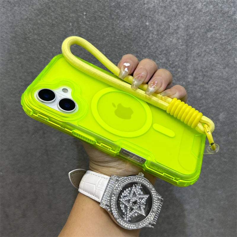 Fluorescent magnetic wrist strap case - product image
