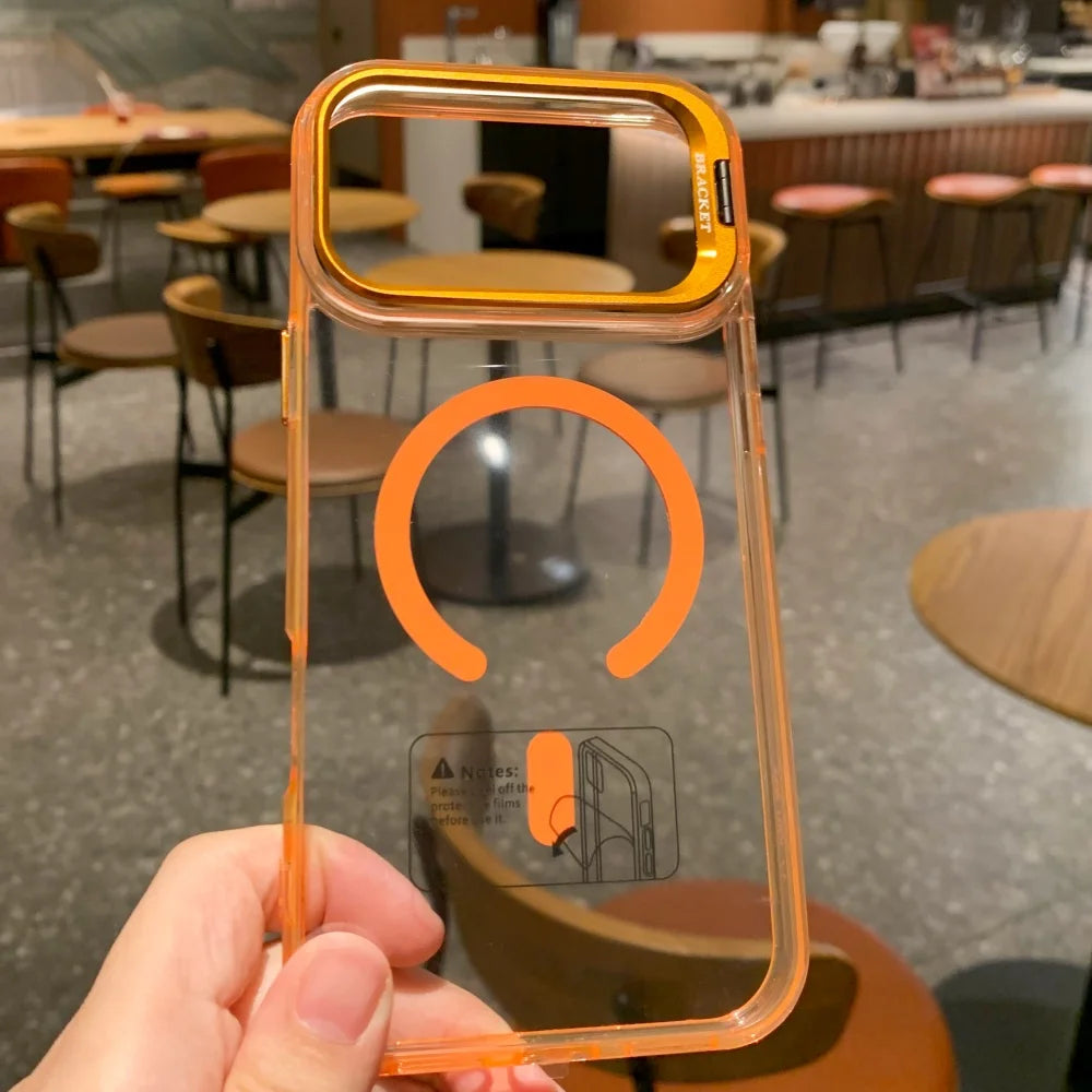 Fold alloy lens ring magnetic stand case - product image