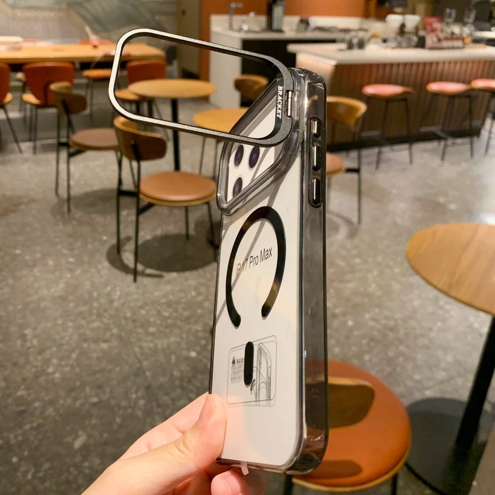 Fold alloy lens ring magnetic stand case - product image