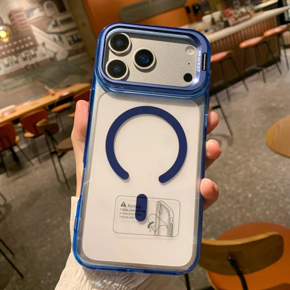 Fold alloy lens ring magnetic stand case - product image