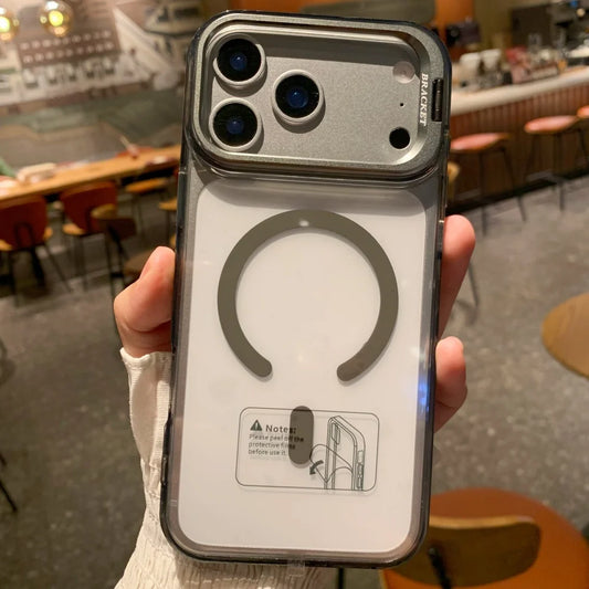 Fold alloy lens ring magnetic stand case - product image