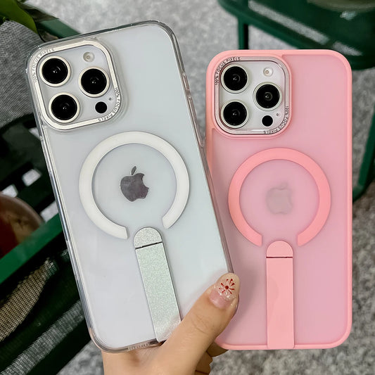 Fold kickstand magnetic matte shockproof case - product image