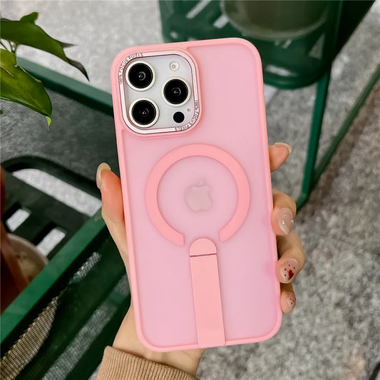 Fold kickstand magnetic matte shockproof case - product image