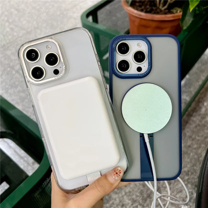 Fold kickstand magnetic matte shockproof case - product image