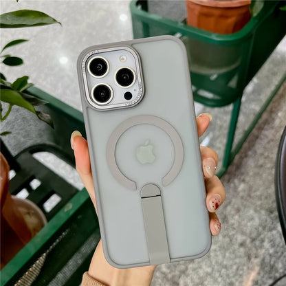 Fold kickstand magnetic matte shockproof case - product image