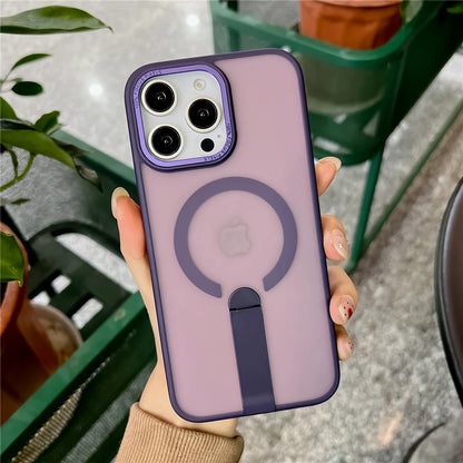 Fold kickstand magnetic matte shockproof case - product image