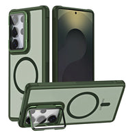 Fold Lens Stand Glass Camera Protection Magnetic Case Samsung