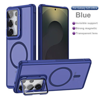 Fold lens stand glass camera protection magnetic case samsung - product image