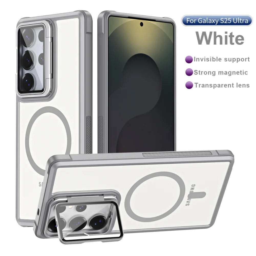 Fold lens stand glass camera protection magnetic case samsung - product image