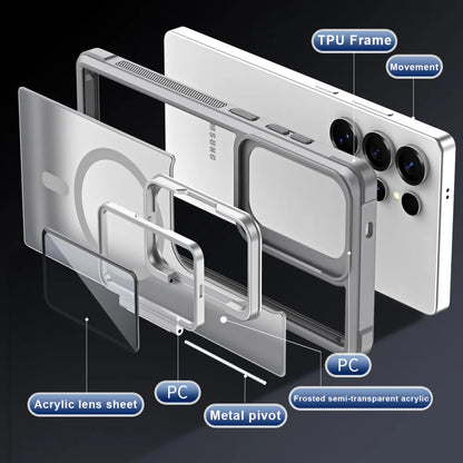 Fold lens stand glass camera protection magnetic case samsung - product image
