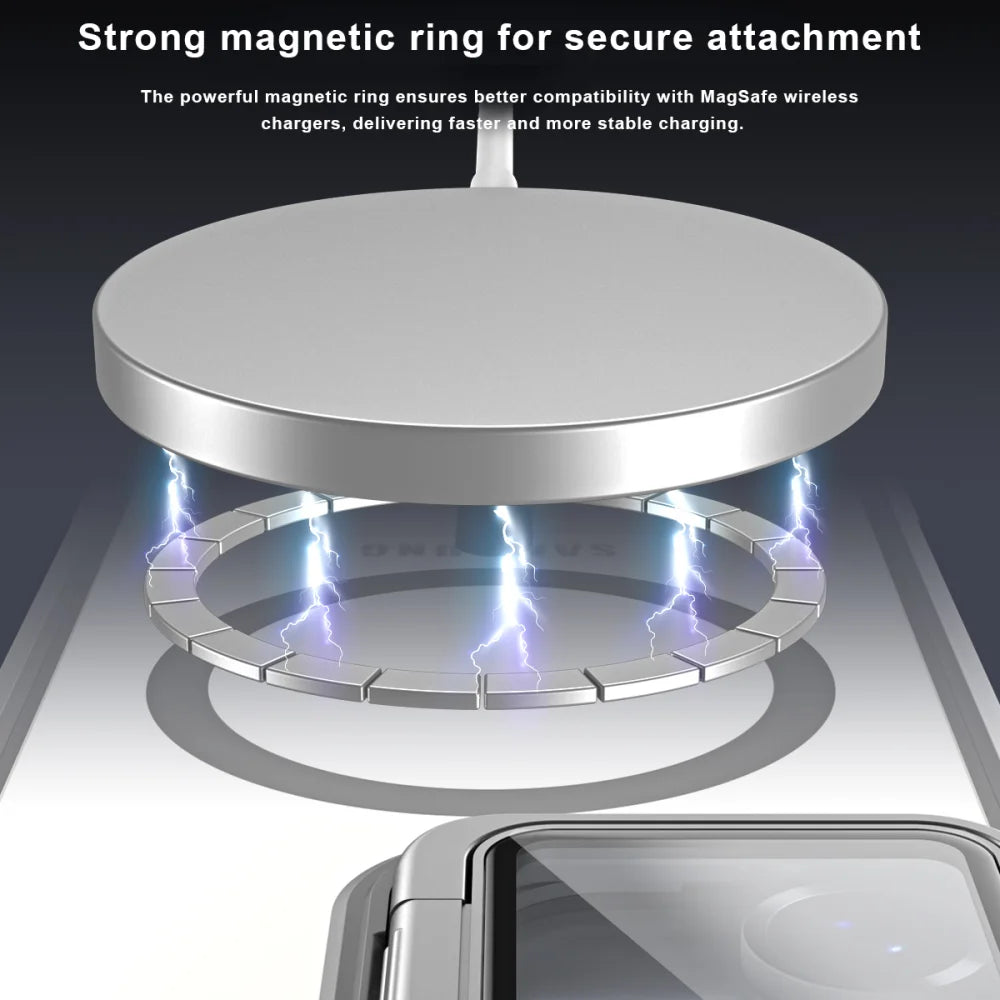 Fold lens stand glass camera protection magnetic case samsung - product image